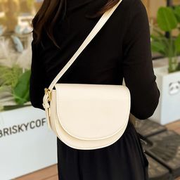 HAUTE SAUCE by Campus Sutra Leather Oversized Structured Sling Bag with Cut Work-image-74