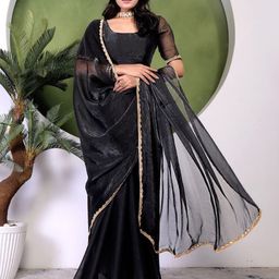 Moksha Trends Beads and Stones Embellished Banarasi Saree-image-51