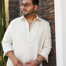 Instafab Plus Men Plus Size Comfort Relaxed Fit Casual Shirt-image-7