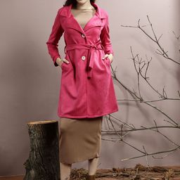 Athena Notched Collar Longline Over Coat-image-65
