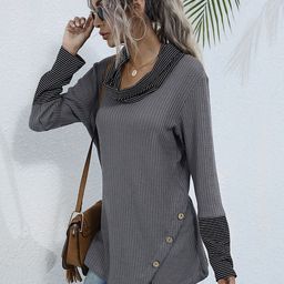KPOP Women Striped Pullover-image-40