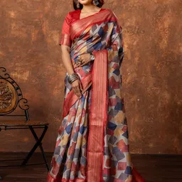 KALINI Geometric Printed Saree-picture-9