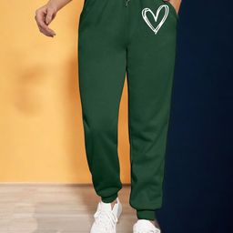TABADTOD Women Printed Relaxed Loose Fit Joggers Trousers-picture-28