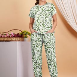 HEERALI FASHION Women Printed T-Shirt with Joggers-picture-35