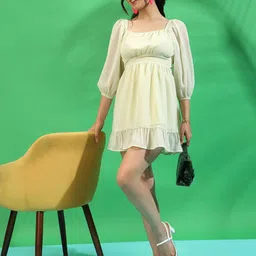 PINACOLADA Fit and Flare Mini Dress-image-91
