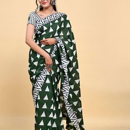 DIVASTRI Printed Saree With Blouse Piece-picture-15