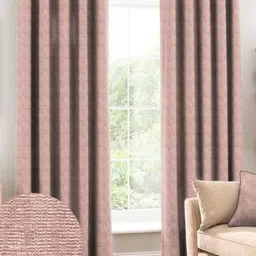 CASABLEU Pink Set of 2 Door Curtain-11