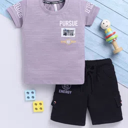 Toonyport Boys Printed Pure Cotton T-shirt With Shorts-image-83