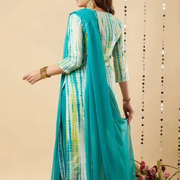 Royal Export Women Ethnic Motifs Printed Regular Kurta with Trousers & With Dupatta image 5