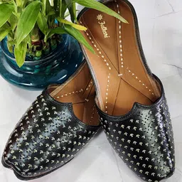 Fulkari Men Ethnic Woven Design Mojaris-picture-56
