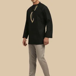 Arch element Men Flared Sleeves Thread Work Kurta image 2