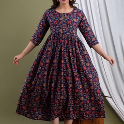 MURLI KURTI Women Printed Thread Work Anarkali Kurta-image-94