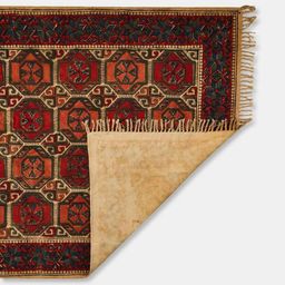 Fabindia Maroon & Rust Ethnic Motifs Dhurrie-55