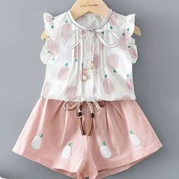 Bold N Elegant Girls Printed Top with Shorts-picture-39