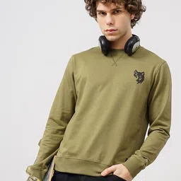 Genoa Men Solid Round Neck Sweatshirt-picture-29