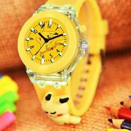 Cloudwood Girls Patterned Round Dial Analogue Multi Function Watch 327 Pickachu-image-18