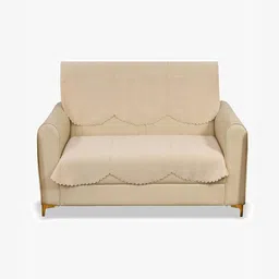 Fashion Throw Beige Velvet 2 Piece Sofa Cover-image-79