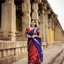 MANMOHITSAREE Semi-Stitched Silk Lehenga & Unstitched Blouse With Dupatta image 3