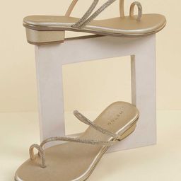 Metro Women Western - Embellished One Toe Flats-image-97