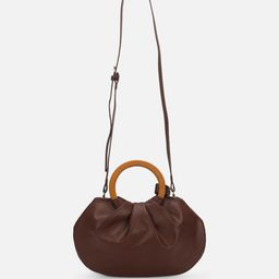 CARRY CITY Women Solid Structured Leather Sling Bag-17