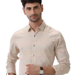 The Collection Men Classic Fit Abstract Printed Spread Collar Cotton Formal Shirt-image-50