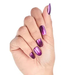 FEELHIGH Set of 24 Reusable Press On Metallic Nails - Shade 03 image 3