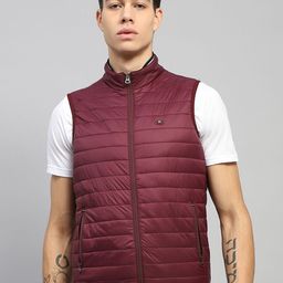 Monte Carlo Men Mock Collar Solid Casual Padded Jacket-image-50