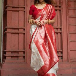 bigben textile Woven Design Zari Banarasi Saree-image-26