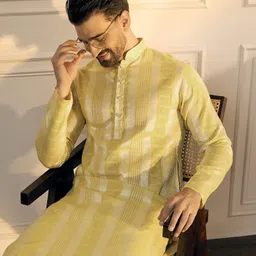 Anouk Men Embroidered Thread Work Kurta-picture-17