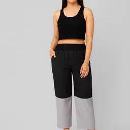 GRX Women Checked Easy Wash Trousers-picture-3