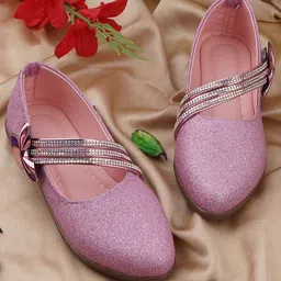 LMG Lifestyle Girls Embellished Mules Flats-image-75