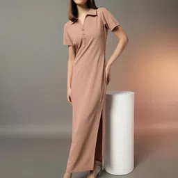 BAESD Women Short Sleeves Shirt Dress-16