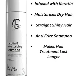 CALVEO Keratin & Moisturizing Shampoo & Masque - 300ml Each image 5