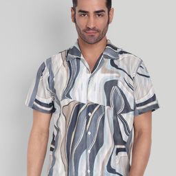 Stysure Men Comfort Semi Sheer Casual Shirt-image-20