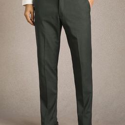 Luxure by Louis Philippe Men Textured Slim Fit Mid-Rise Formal Trousers-picture-43