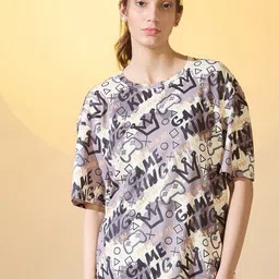 DressBerry Women Typography Printed Cotton Tshirts-image-26