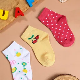 YK Boys Pack Of 3 Patterned Ankle Length Socks-image-26