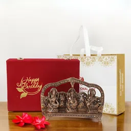 INTERNATIONAL GIFT Brown Laxmi Ganesh Saraswati Religious Idol Showpiece-image-22