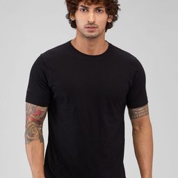 Park Avenue Men Solid Round Neck Cotton T-shirt-image-51