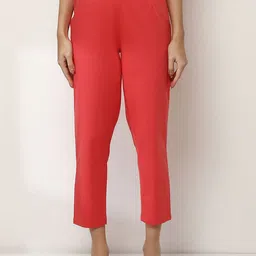 Rangriti Women Cotton Comfort Low-Rise Regular Trousers-image-78