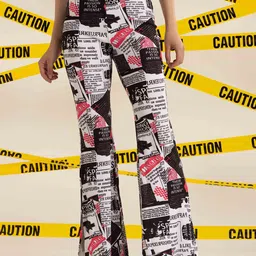 BAESD Women Printed Original Straight Fit Trousers-image-43