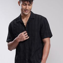 HIGHLANDER Men Comfort Horizontal Stripes Opaque Striped Casual Shirt-picture-14