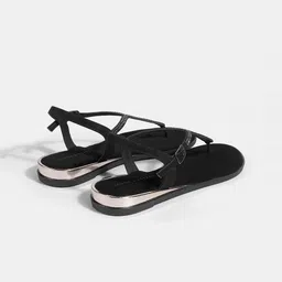 LEMON & PEPPER Women Embellished T-Strap Flats-27