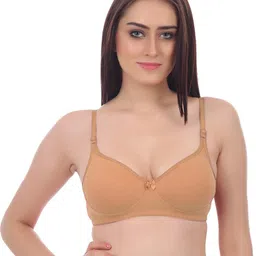 Samvar Brown Cotton Non-Wired Non Padded Minimizer Bra-picture-38