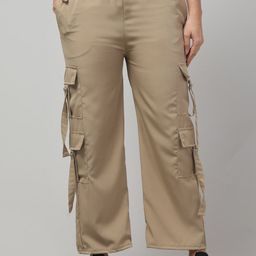 Adore Wear Women Relaxed Wrinkle Free Cargos Trousers-image-62