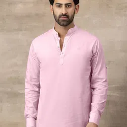 FILO HEVIS Mandarin Collar Cotton Short Kurta-picture-45