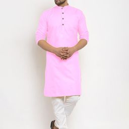 Attigo Men Mandarin Collar Straight Kurta-image-72