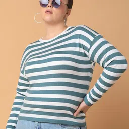 SHOWOFF Striped Top-11