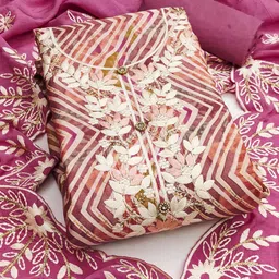 KALINI Printed Pure Cotton Unstitched Dress Material-image-37