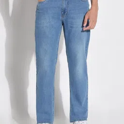 SHOWOFF Men Jean Low-Rise Slim Fit Light Fade Acid Wash Stretchable Jeans-image-76
